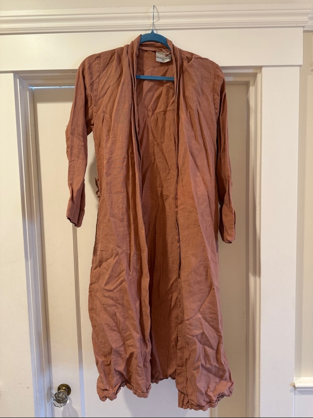 Parachute Small Linen Robe in Rust